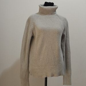 Lands' End Women's‎ Classic Gray Turtleneck Sweater